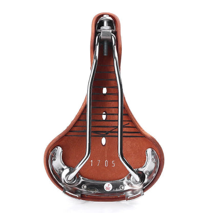 Leather Bicycle Saddle B17 for Sportive Riders - Brown