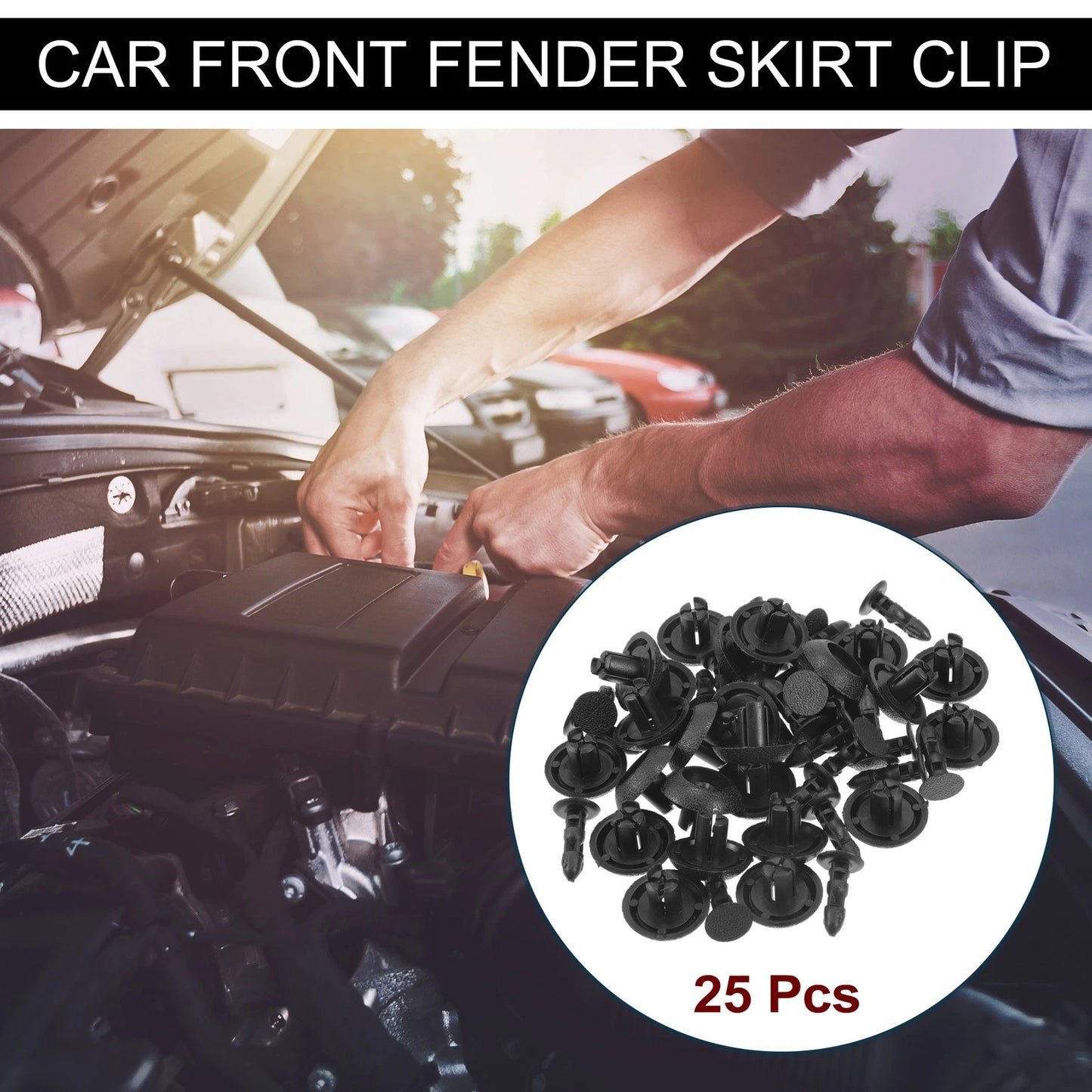 25 Pcs / Fender Skirt Clip / for Toyota 4Runner (2010–2020)