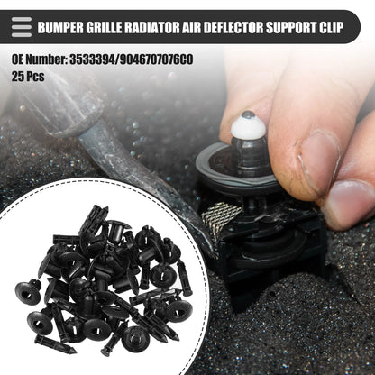 25 Pcs Bumper Grille Radiator Air Deflector Clips for Volvo (2001-2007)