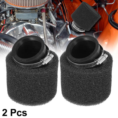 2 x 48mm Bent ATV Air Filter Cleaner for 150cc Engine