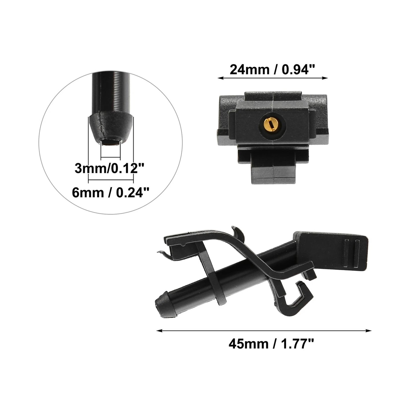 4 x Windshield Washer Nozzle Kit for Toyota for Scion for Lexus