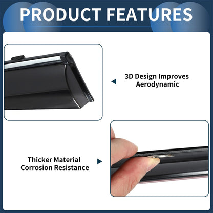 Window Deflectors 1 Set for Ford Edge (2015)
