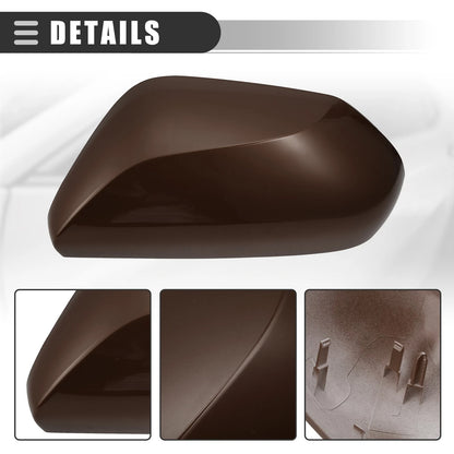 Left Side Mirror Cover for Toyota Camry 2018-2023 Brown