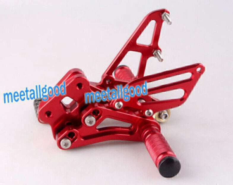 Adjustable Rearsets Foot Pegs for Suzuki GSXR 600 750 K8 (2008-2009) Red