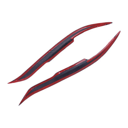 2 x Carbon Fiber Style Headlight Eyebrow Covers for Mazda 6 (2003-2008)