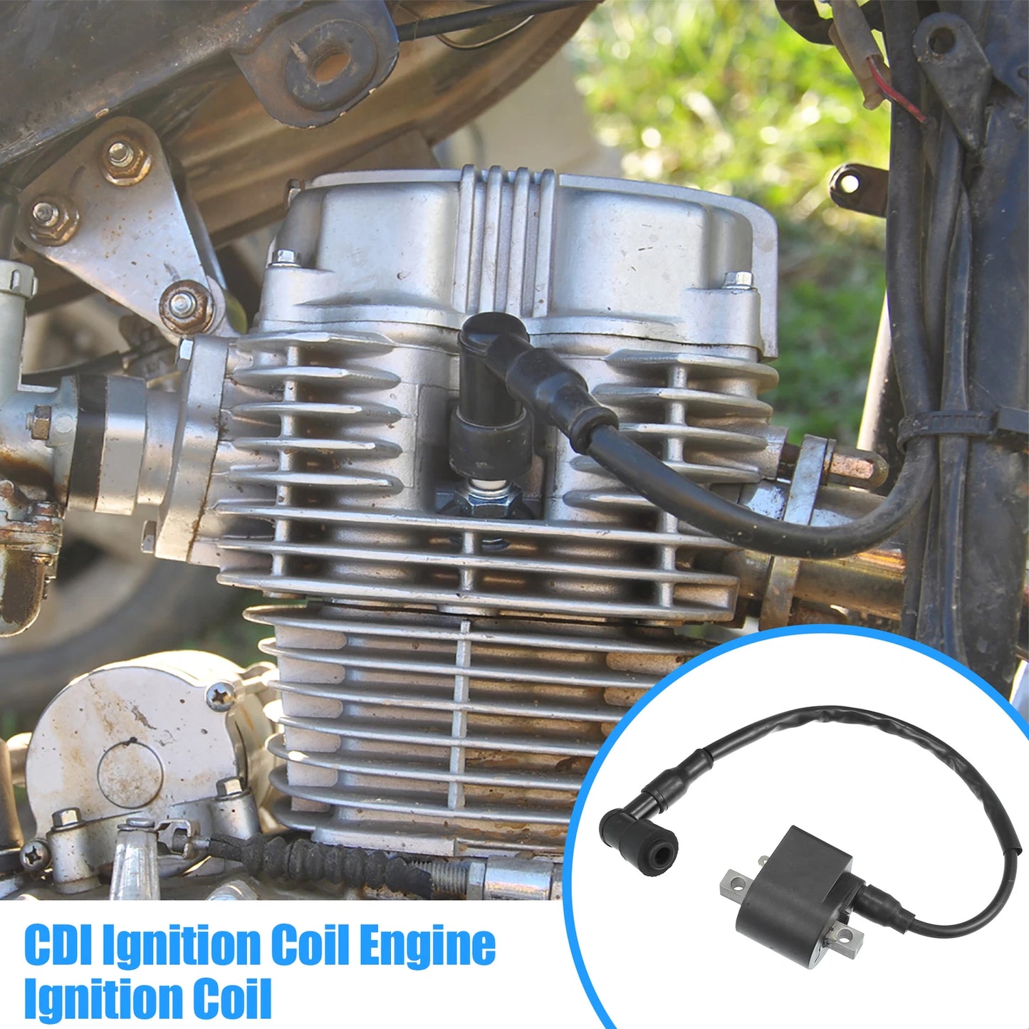 Motorcycle CDI Ignition Coil for Suzuki LT50 Quadrunner 50 (1984-1987)