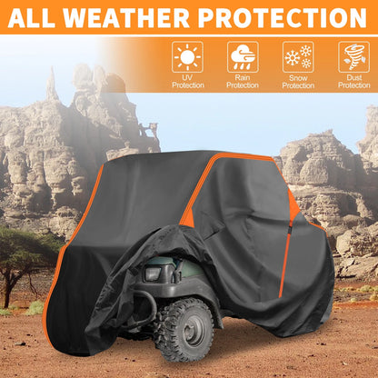 Waterproof UTV Cover Side by Side for Kawasaki MULE SX Black 210D PU