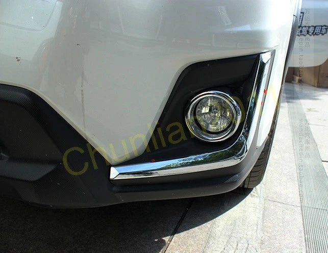 Front Fog Light Cover Round Trim for Subaru XV 2018-2020 4 x Fog Lights Set