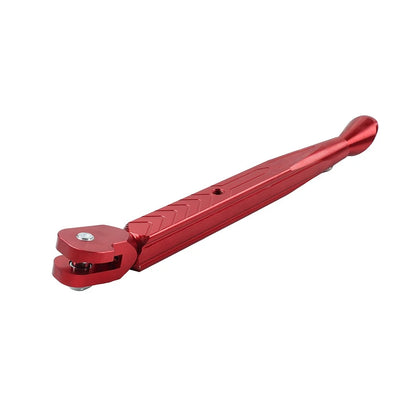 Aluminum Adjustable Kickstand Foot for Motorcycle Universal Side Stand Support Red