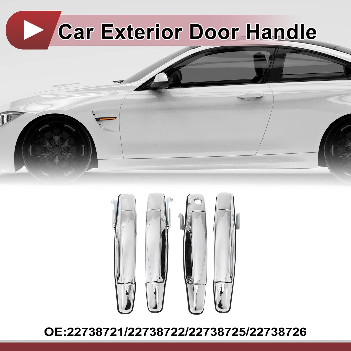 3 x Exterior Door Handle for Chevrolet Silverado
