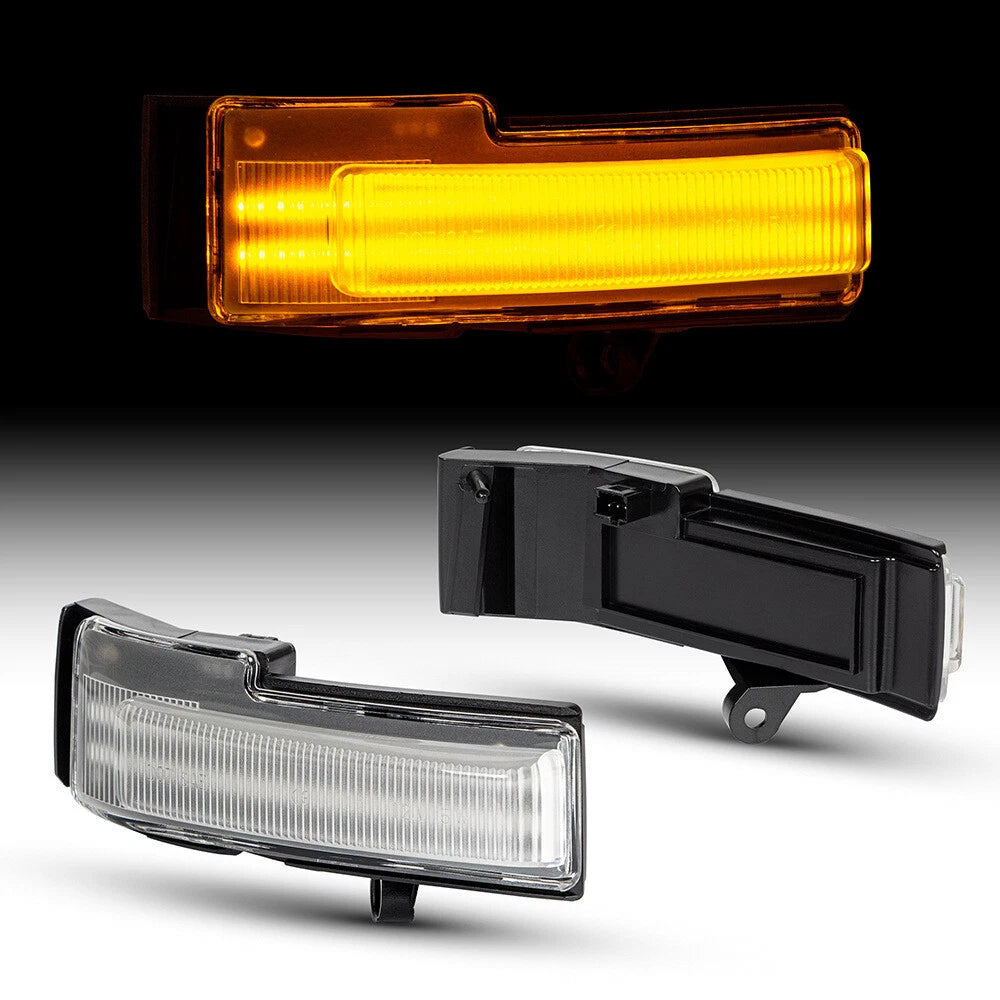Clear Sequential Side Mirror Turn Signal Lights for Ford F-150 (2015–2018)