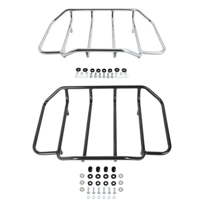 Chrome/Black Trunk Top Luggage Rack for Harley Touring (1984-2024)