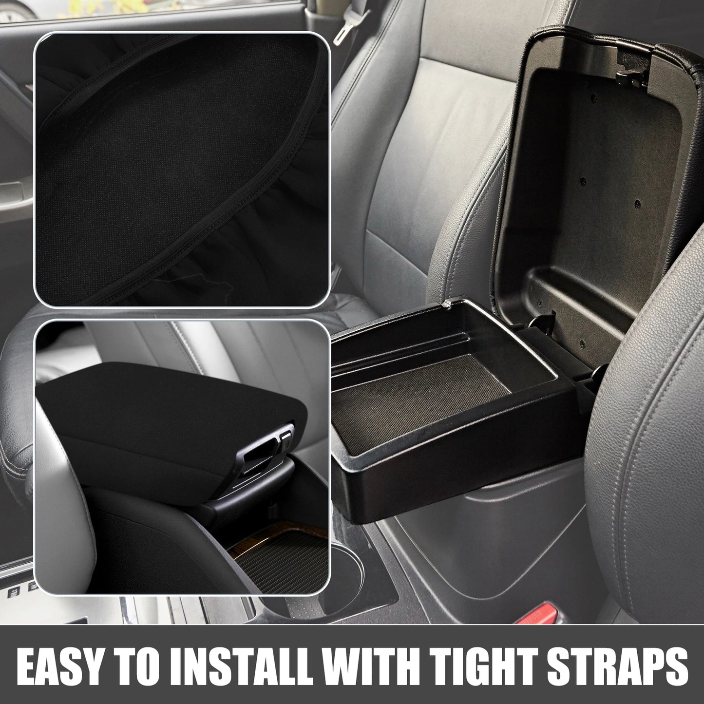 Center Console Pad Armrest Cover for Jeep Wrangler JL/JLU (2018-2023)