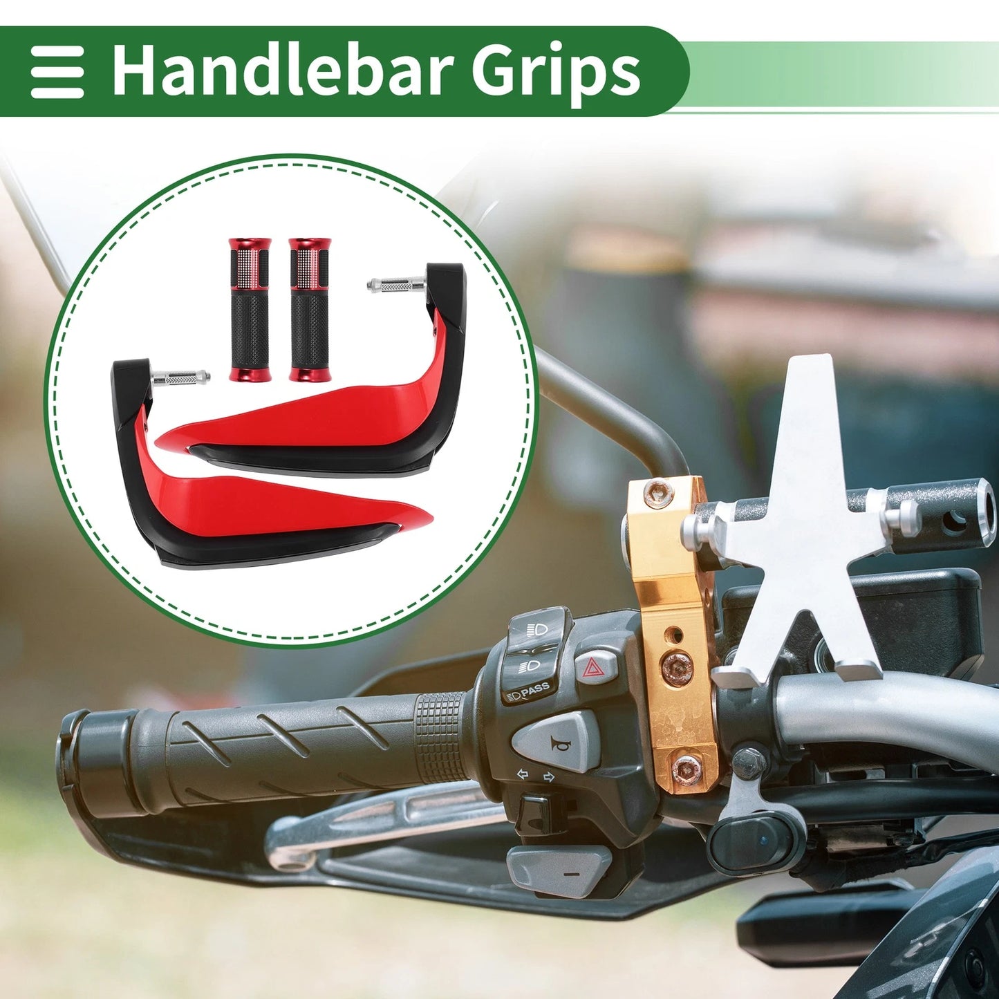 Hand Grips Cover Kit / Handlebar Cover for Motorcycle
