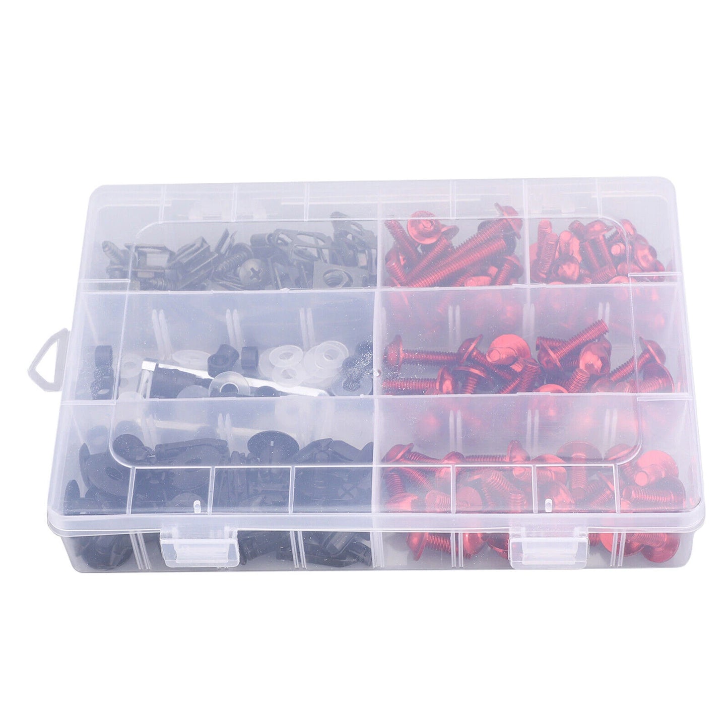 198 PCS Red Fairing Bolts & Clamps Set for AH
