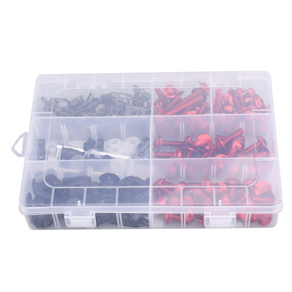 198 PCS Red Fairing Bolts & Clamps Set for AH