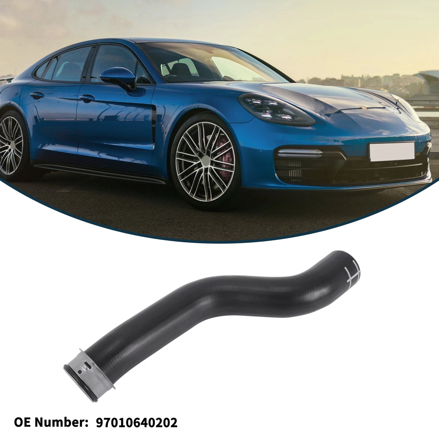 Radiator Hose 4.8L V8 for Porsche Panamera Cooling Liquid Tube
