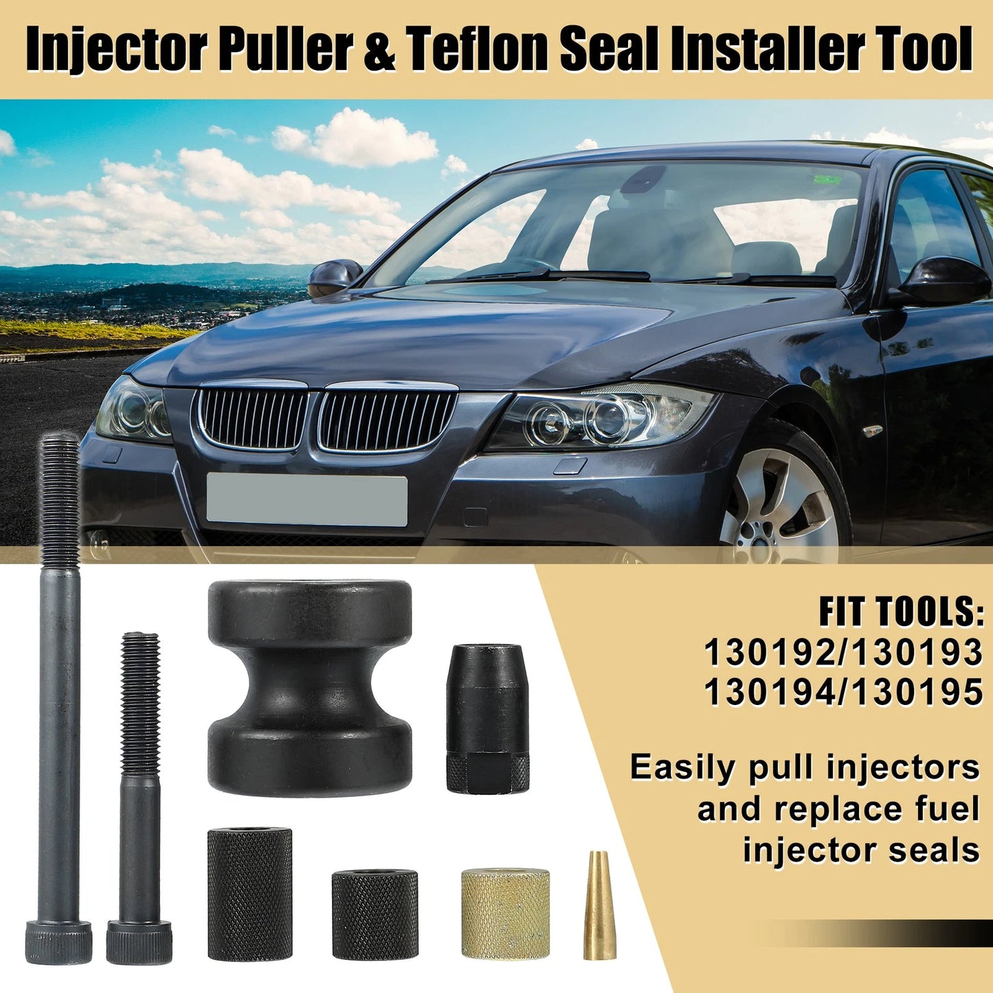 Injector Puller & Seal Installer Tools for BMW N14 N18 N54 (2006-2020)