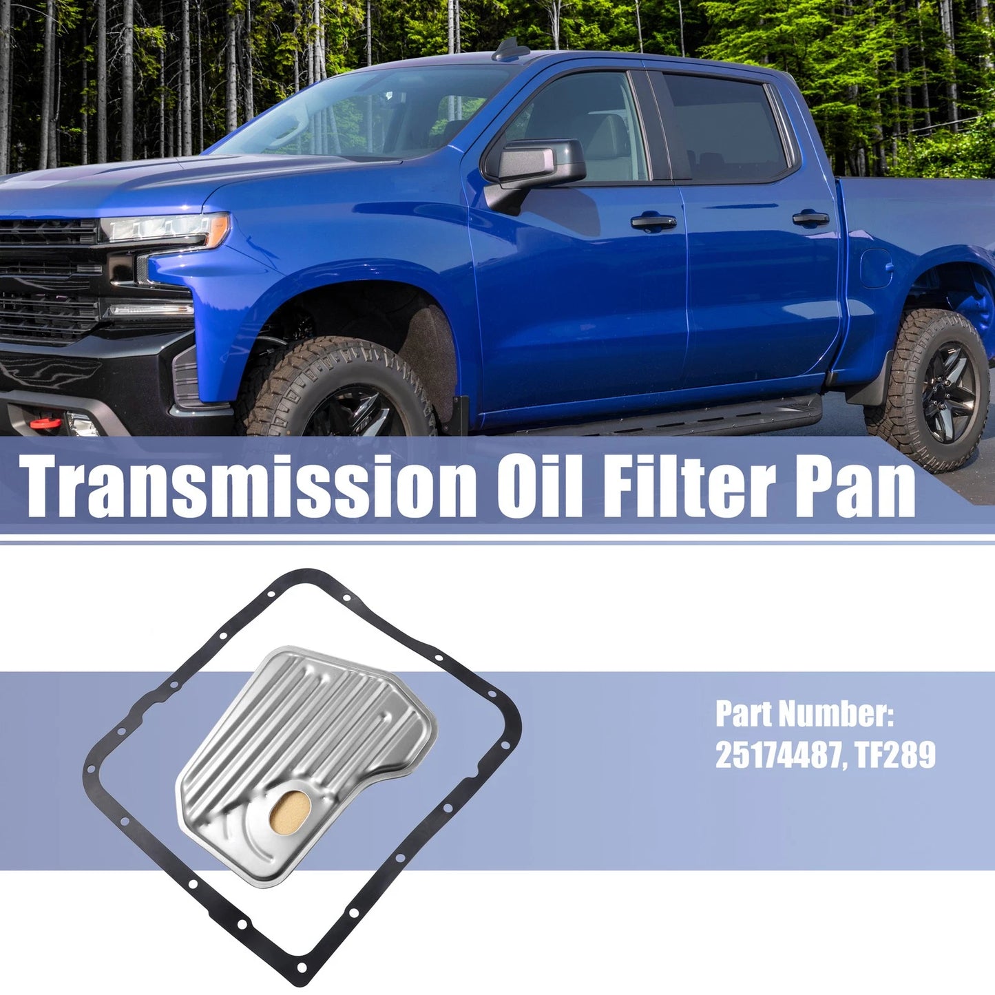 1 Set Transmission Filter Oil Pan Gasket for Chevrolet (1999-2013)