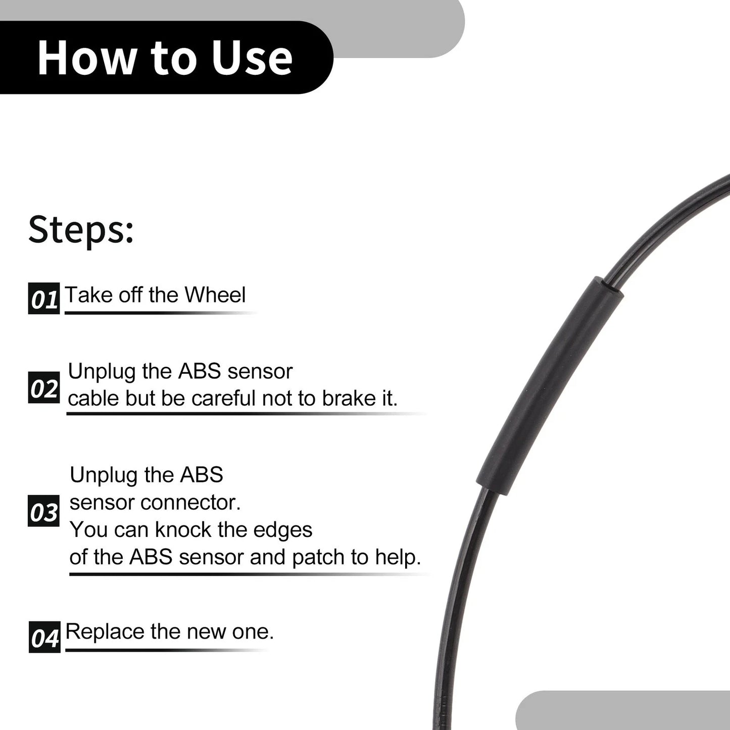 ABS Sensor for Ford Transit 150 250 350 Front Left or Right (2015-2019)
