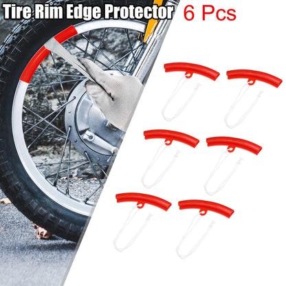 6 x Wheel Protector Tire Rim Edge Savers Tyre 15cm for Motorcycle Car