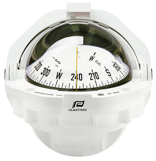 Compass Plastimo Offshore 105 Flush White Card & Case for Powerboat