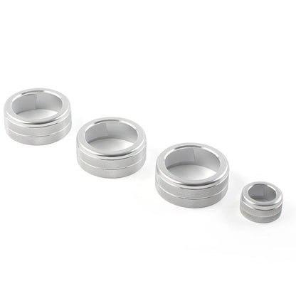 4x AC Climate Control Knob Ring Covers for Honda Civic (2022 - Present) Silver