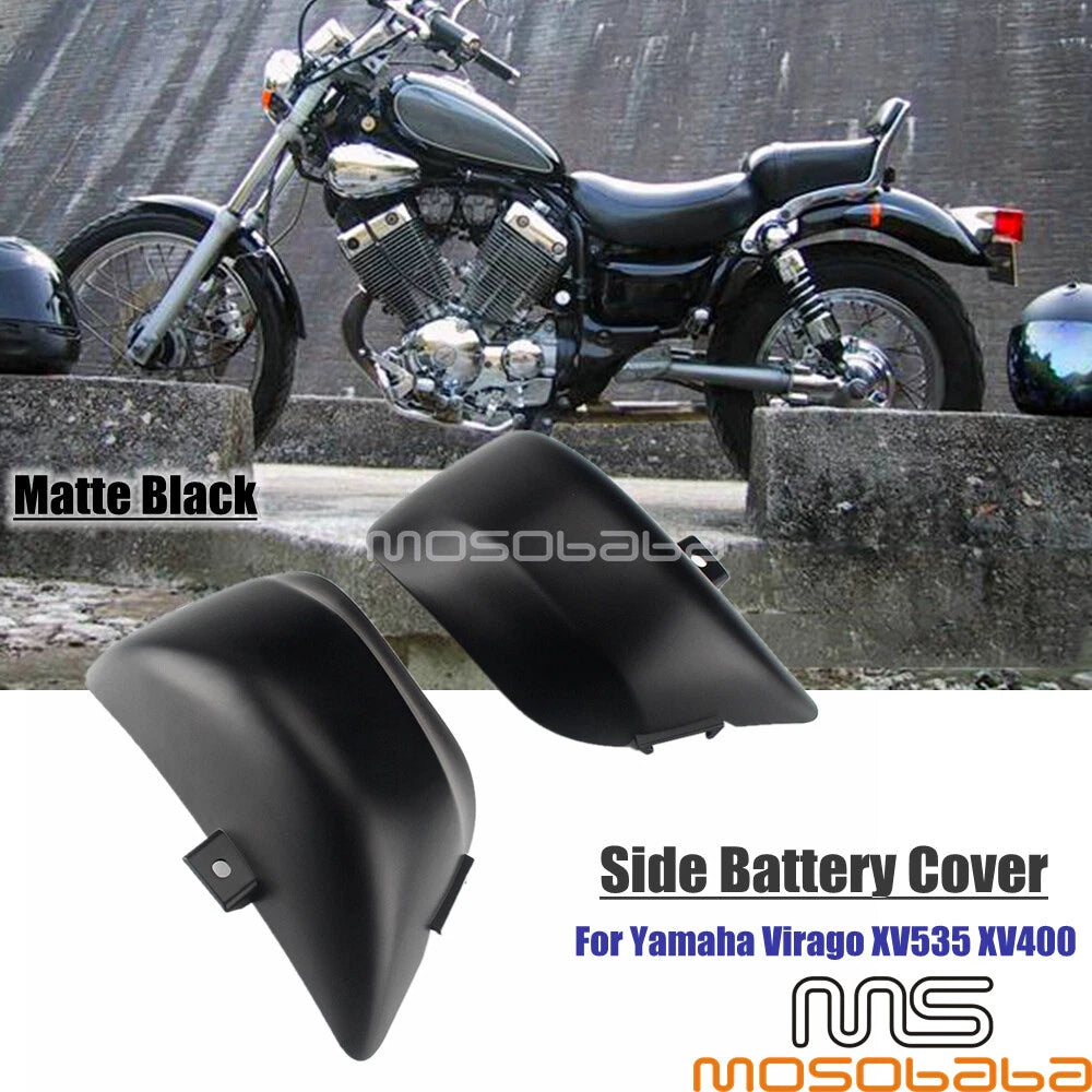 Left & Right Body Battery Side Covers Pair for Yamaha Virago XV535 XV400 (1987-1999)