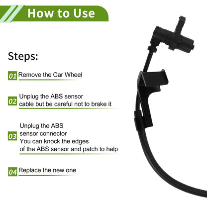 ABS Wheel Speed Sensor for Toyota Hiace (2005-2019) - 1 x Front Left