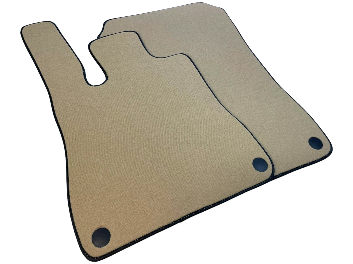 Beige Floor Mats for Mercedes-Benz SL R231 2012-2020 with Black Trim 2 x Autowin