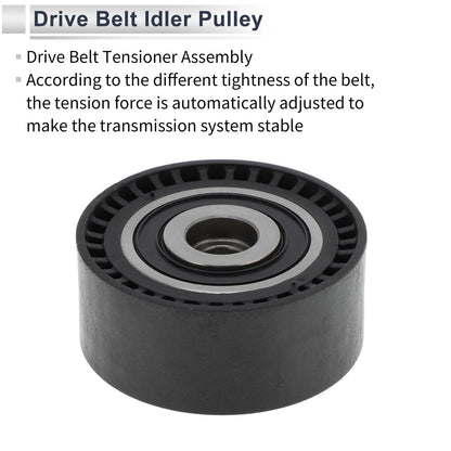 Drive Belt Idler Pulley for Mercedes-Benz C-Class (2017-2023) Black