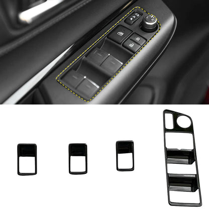 Door Window Lift Switch Cover Trim for 2020-2024 Toyota Harrier Venza LHD