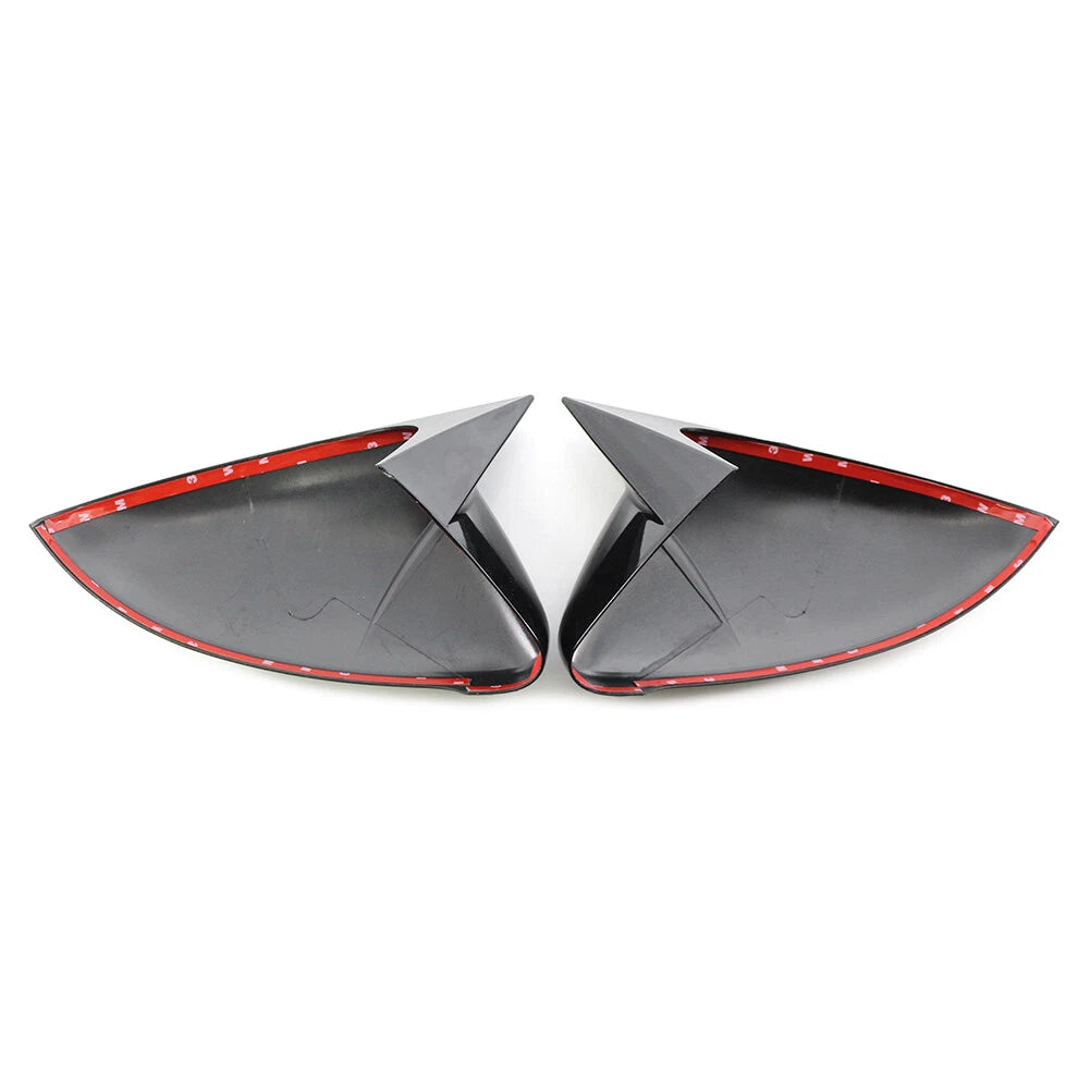 Glossy Black Rear Mirror Cover Caps for VW Golf MK7 R R-Line (2014-2019)