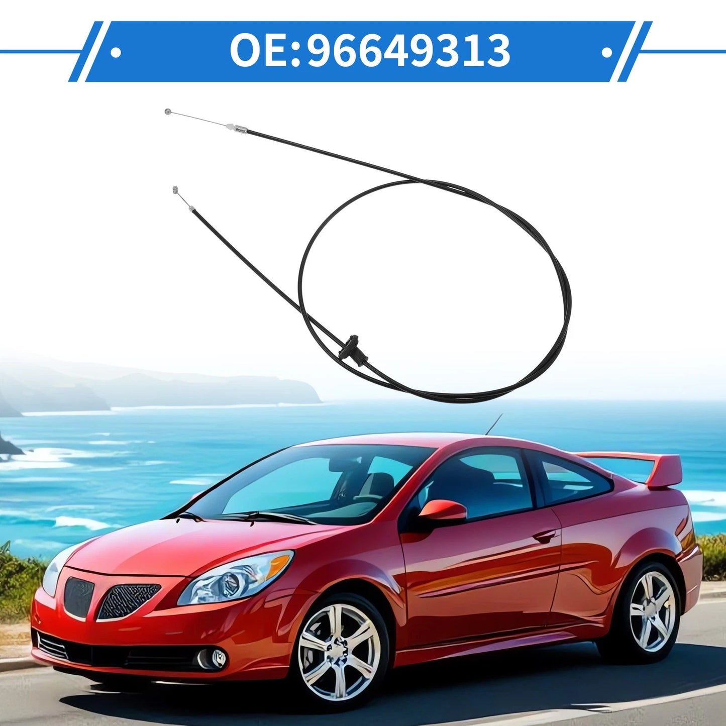 Hood Latch Release Cable for Pontiac Wave (2007-2008)
