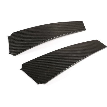 Real Carbon Fiber Extrior Door B Pillar Cover Trim For Maserati Ghibli 2013-2021
