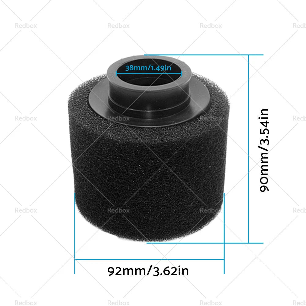38mm Foam Pod Air Filter for 125cc 140cc PIT PRO Quad Dirt Bike ATV
