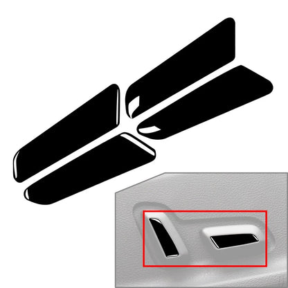 Piano Black Seat Adjustment Button Cover for Audi A4 B9 RS4 A5 S4 (2016-2023)
