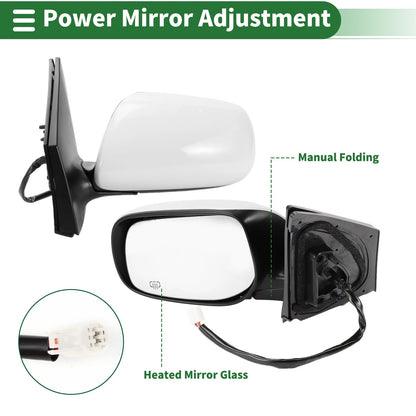 Left Side Door Mirror for Toyota Corolla (2009–2013)