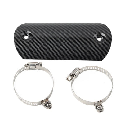 Exhaust Middle Pipe Heat Shield Cover for Motorcycle Muffler Protector Carbon