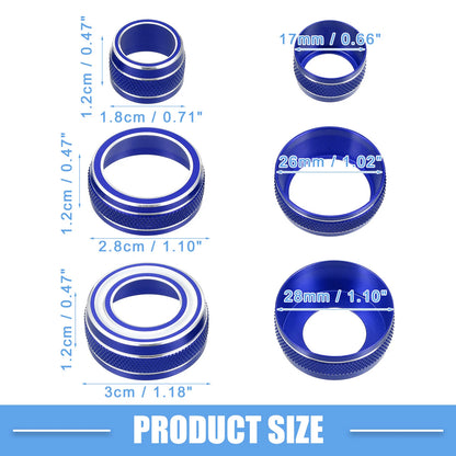 AC Vent Ring Covet Trim for Chevy Camaro Blue (2017-2021)