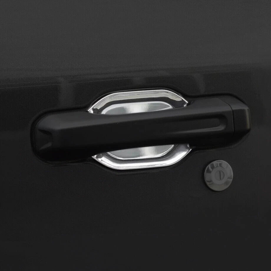 Door Bowl Cover Trim 4X Chrome Look for Jeep Gladiator JT/Wrangler JL (2018–2025)