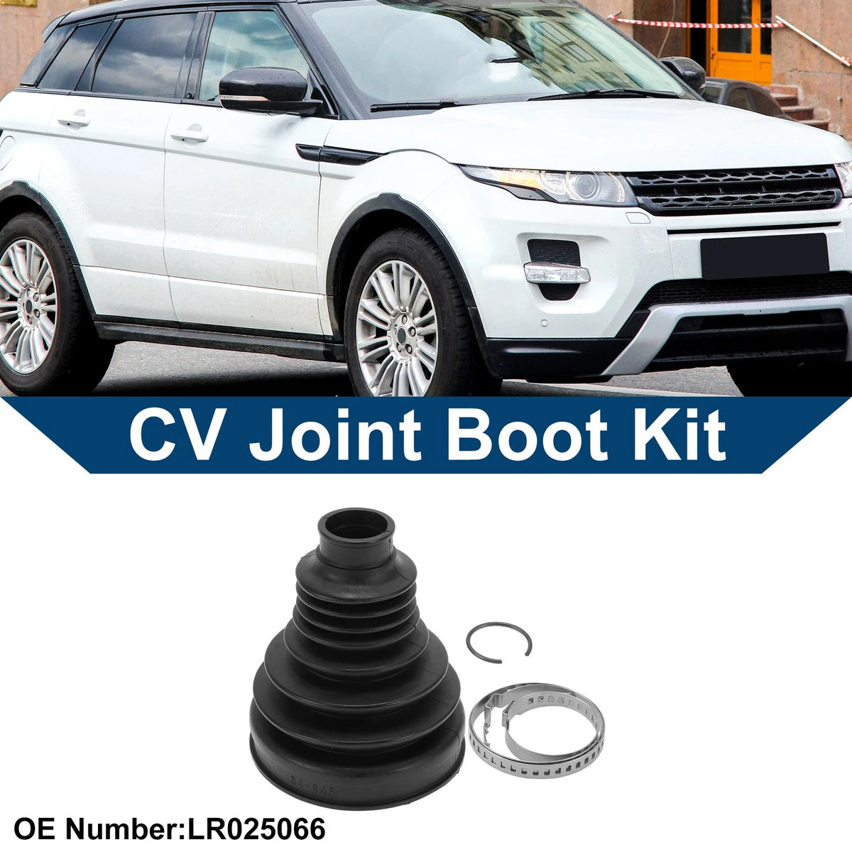 Inner CV Joint Boot Kit w/ Clamps for Land Rover Discovery Sport (2015-2023)