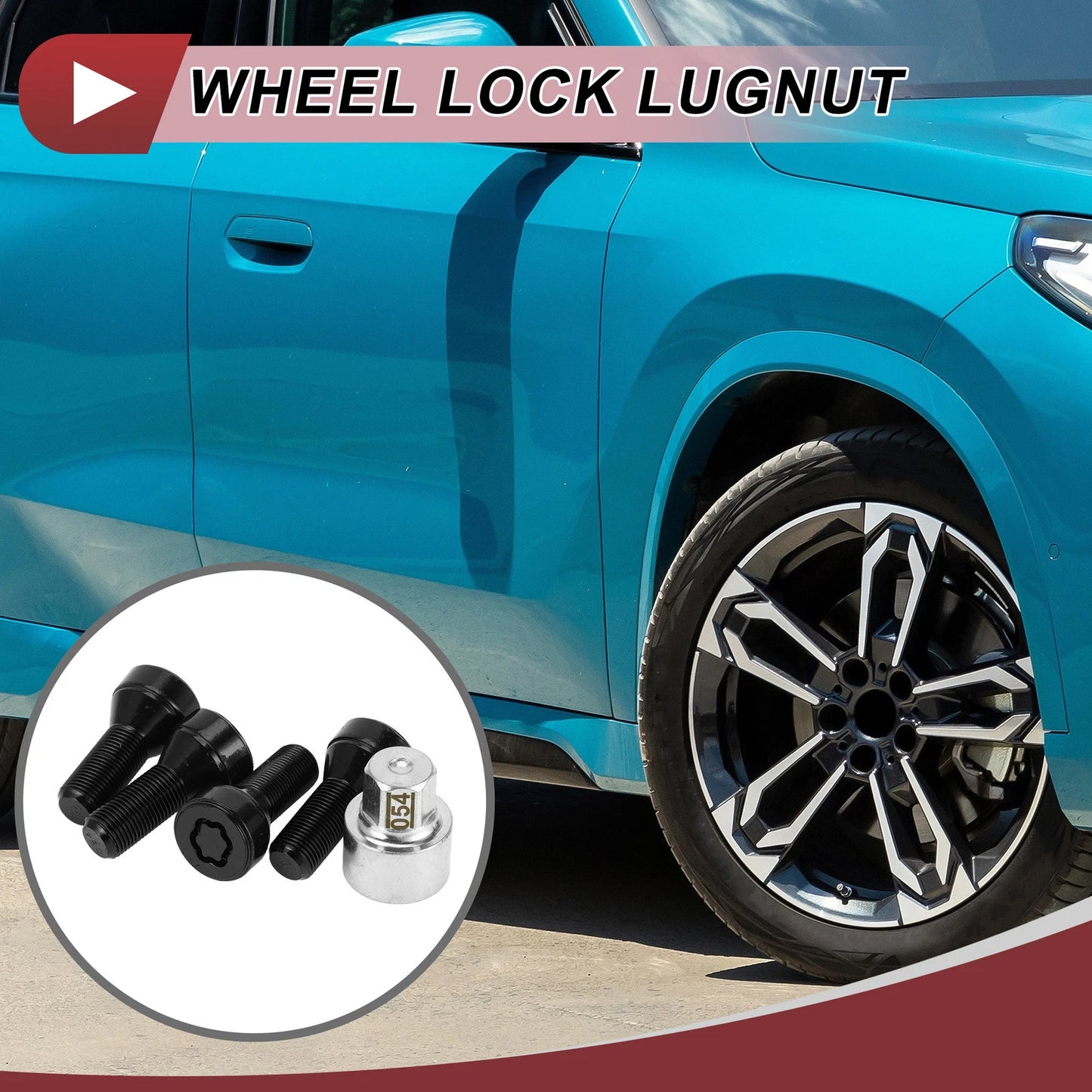 Set Wheel Lock Lug Nut Anti-theft Key Socket M14x1.25 for BMW