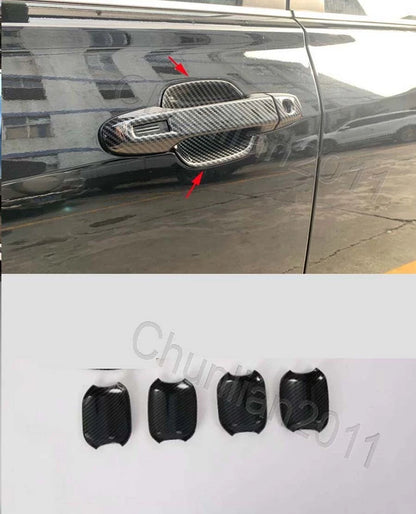 Door Handle Bowl Cover Trim for Subaru Forester (2019-2023) 4 x Fiber