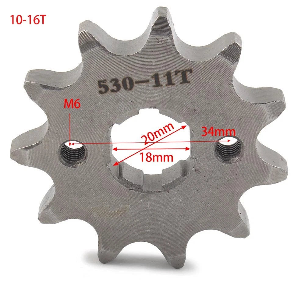 11T Chain Front Sprocket Cog 20mm for 125cc-350cc Dirt Pit Bike ATV Go Kart