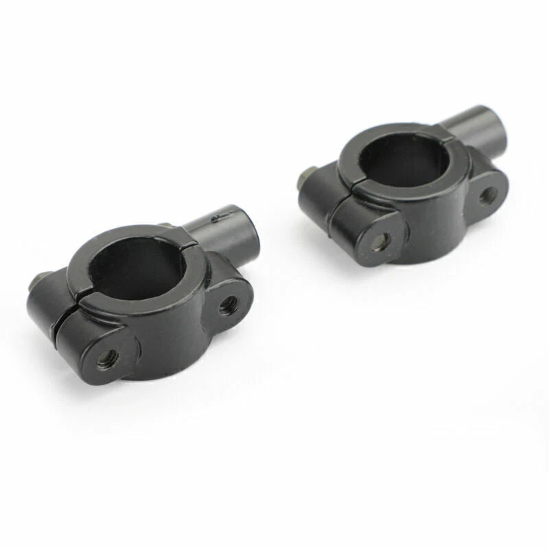 2 x 10mm Left Thread Mirror Clamp for 22mm Handlebar M10 Motorcycle