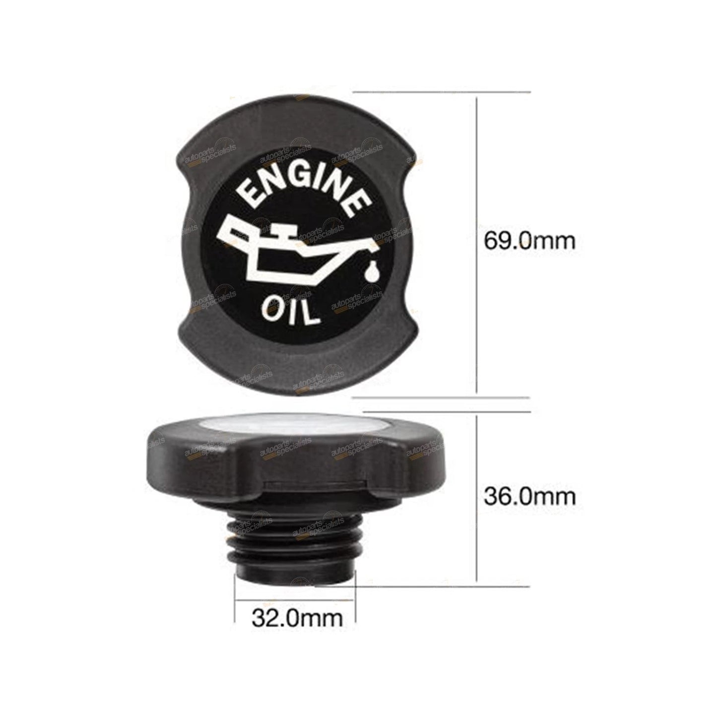 Engine Oil Cap Mazda BT50 B2500 B3000 2.5L / 3.0L (2006-2011)