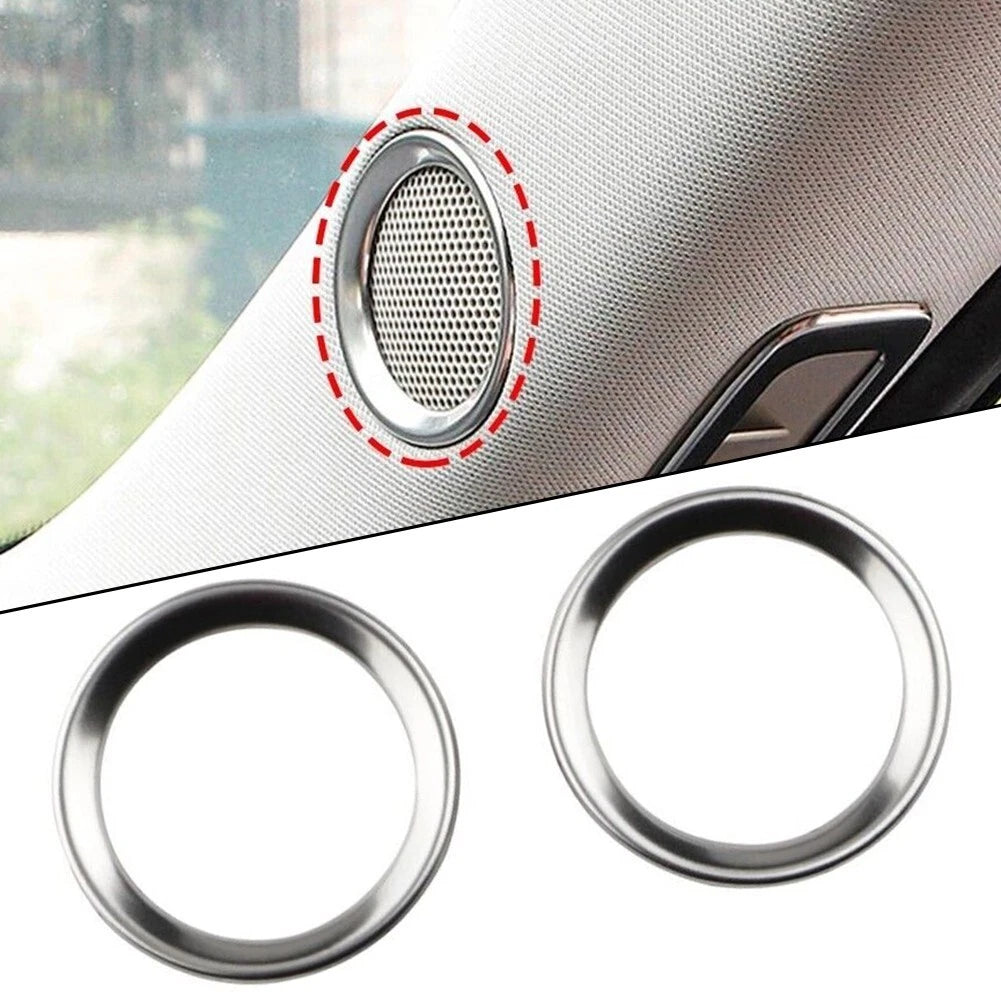 2 x Car A Pillar Speaker Ring Frame Sound Circle Trim for Mazda CX-5 (2017–2022)