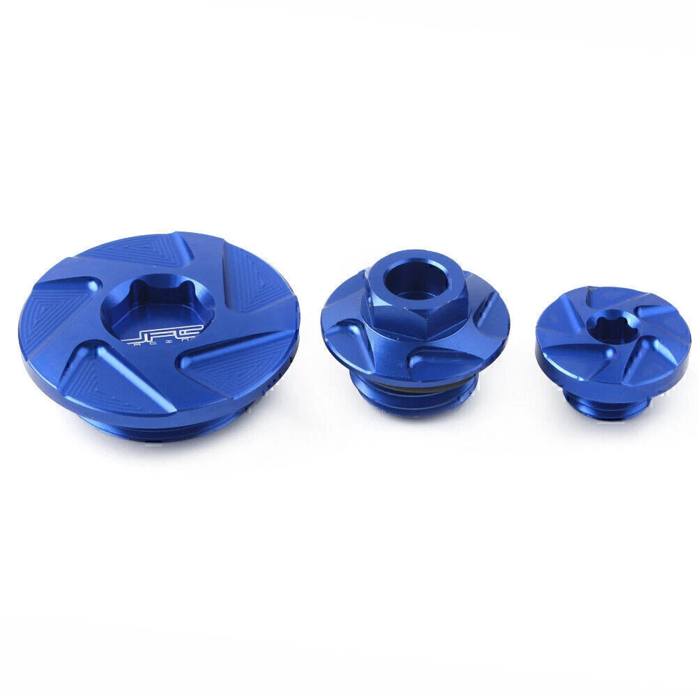 3 x CNC Engine Timing Oil Filter Plugs Bolts for YZ250F, YZ450F (01-13, 03-05)