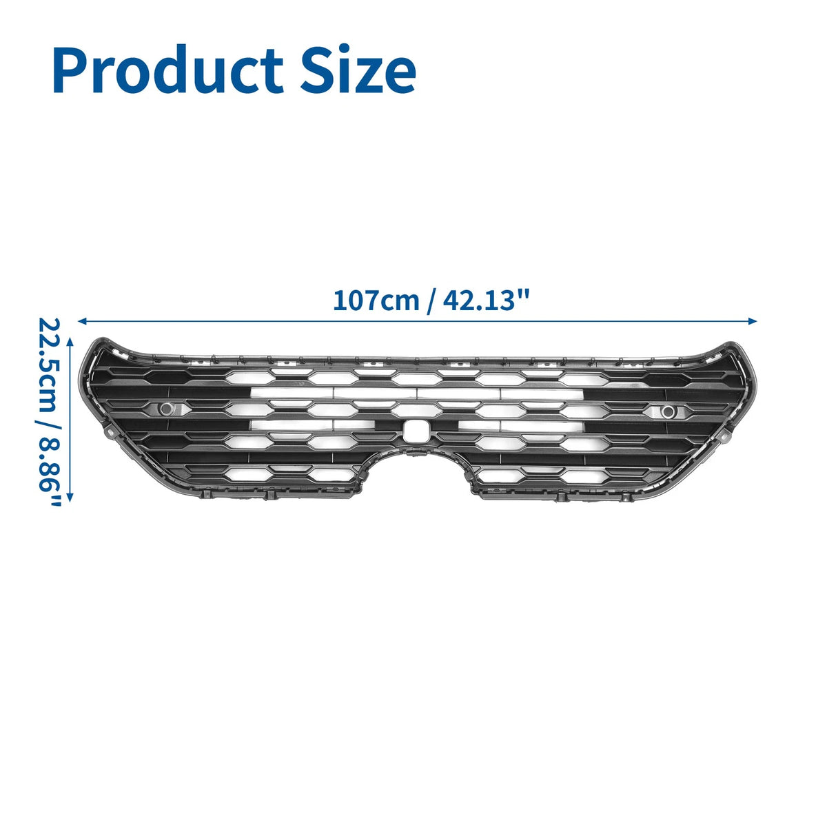 Front Hood Bumper Grille with Hole for Toyota RAV4 (2019–2022)